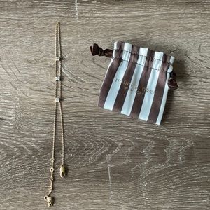 Henri Bendel Gold/Crystal Hand Chain